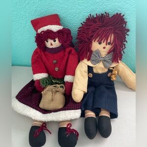 Unicorn Merchandise Corp Raggedy Ann/Andy Doll Set 18” Shelf sitters